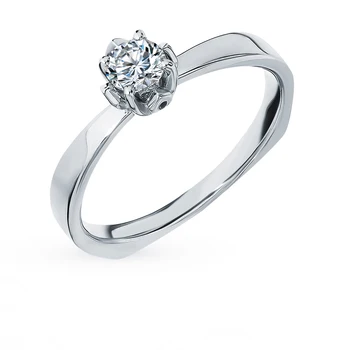 

Gold ring "diamonds of Yakutia" sunlight sample 585