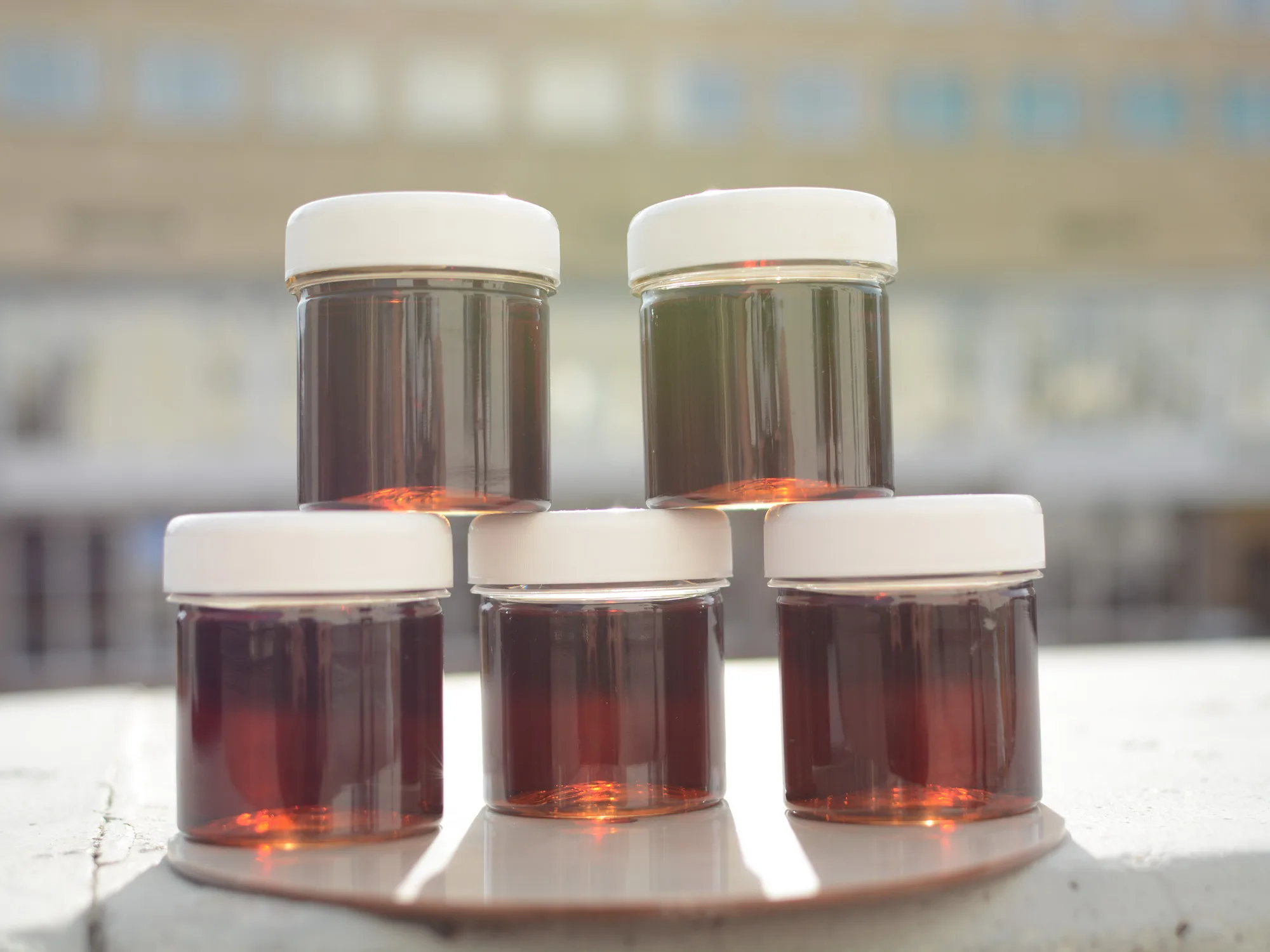 Natural buckwheat honey from the village of 420 grams.
