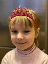 Moda Niño diamantes de imitación diadema de princesa de las niñas accesorios para el cabello diadema Simple corona Tiara Cosplay regalo de joyería del pelo