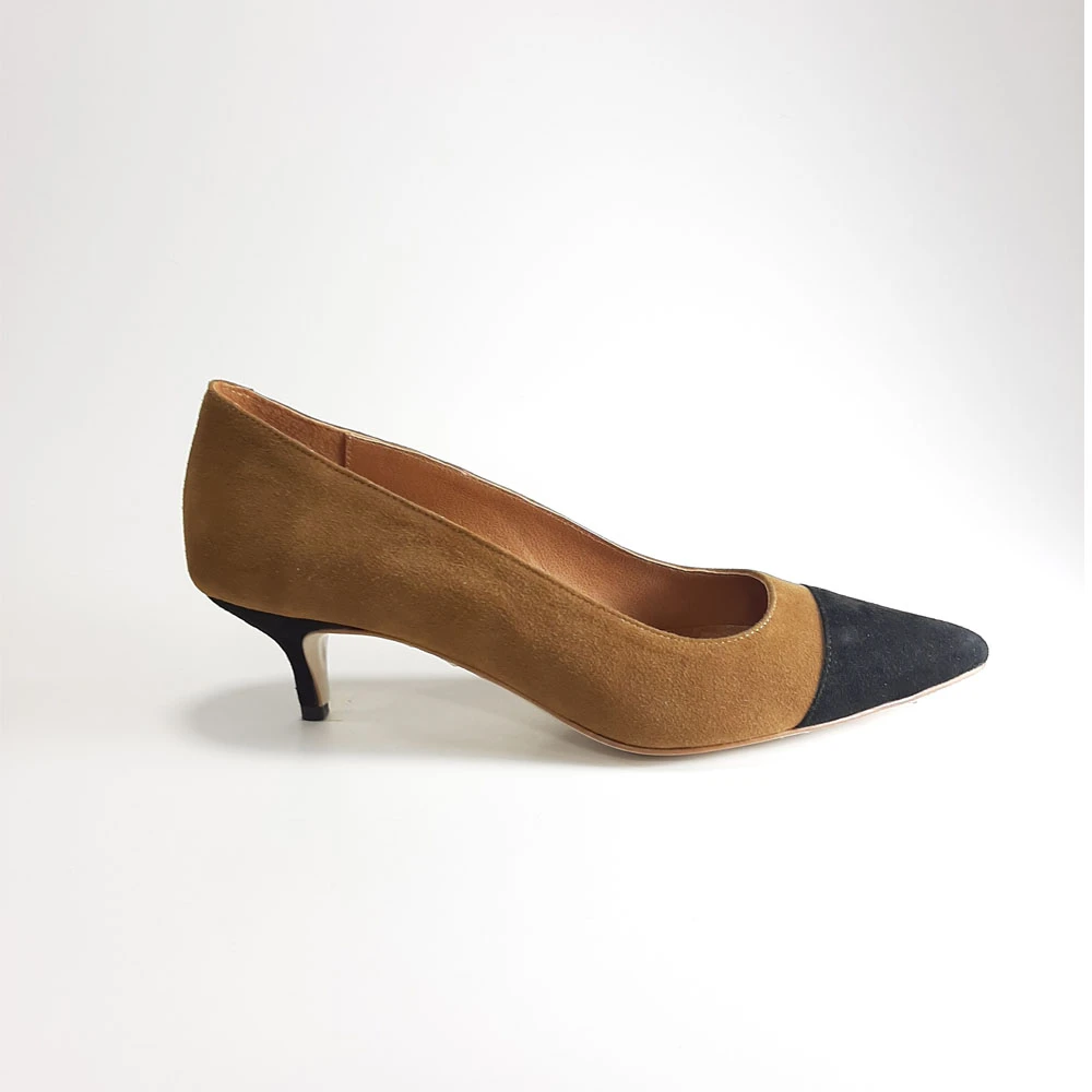 Tan pumps low heel Clearance