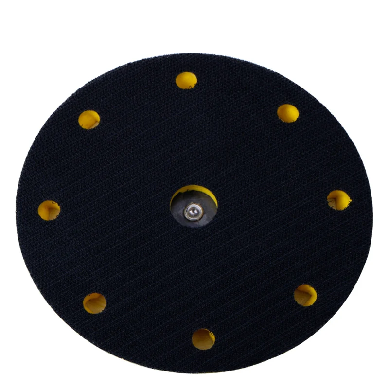 6 Pollici 9 Fori Gancio Loop Smeriglitatura Backing Pad Pneumatico Orbitale Levigatrice Disk Dischi Porter Cavo Di Sostegno Bastone Sul Pad