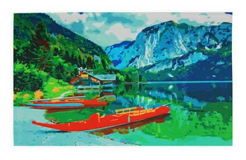 

Painting by numbers on canvas 30x40 cm "Austria. Lake "Red Cat pp001