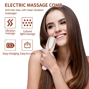

Electric Laser Massage Comb Hair Growth Equipment Treatment Tool Vibration red blue light Hair Loss Therapyimprove blood circula