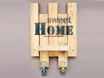 

Home Sweet Wood Decorative Key Strap-2 Color