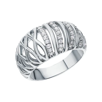 

Silver ring with cubic zirconia sunlight sample 925