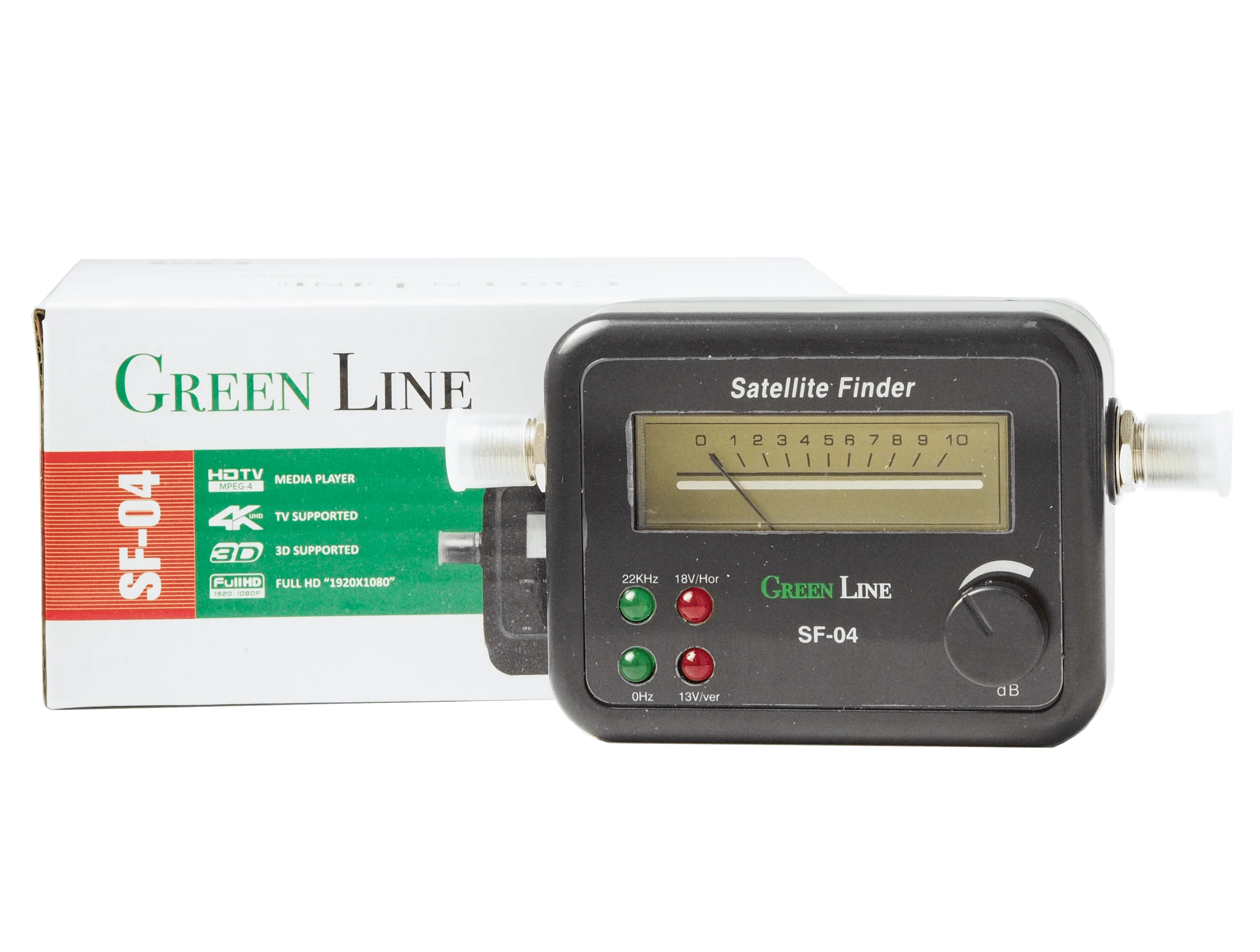 Измерительный прибор SatFinder GreenLine SF-04 стрелочный для настройки спутникового ТВ