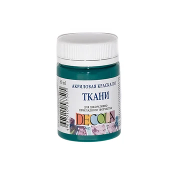 

Paint acrylic on fabric DeCola Emerald 50 ml