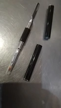 Pincel de uñas 2 en 1 de doble punta, herramienta de uñas de doble uso, cepillo de Gel de poligel y recolector, barra de Color de acero inoxidable, cepillo de flores