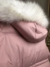 Down-Jacket SEMIR Winter Women Outwear Hooded Long New Waist for Fur-Collar Loose Young-Girl