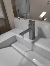 Bathroom Faucet Taps Tap-Crane Mixer Sink Deck-Mounted Lavatory Cold-Water-Basin Matte Black