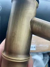 Basin Faucet Hot-And-Cold-Water-Tap Bamboo-Style Bronze Single-Handle Antique Brass Finish