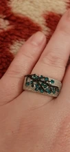 Milangirl-anillo Retro de flores de ciruelo para mujer, joyas bohemias con diamantes de imitación de cristal rojo/azul/verde