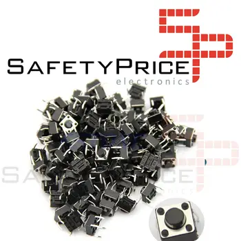 

10x PUSH button Mini PUSH button 6x6x5mm PCB - TACTILE PUSH TOUCH SWITCH