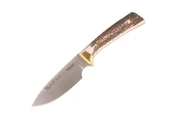 

Knife tooth REBECO-9A 9 cm MoVa steel sheet and deer antler grip.