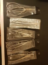 Tijera para podar raíces, Grado Profesional, 190mm, 4Cr13MoV, herramientas de bonsái de acero de aleación de TianBonsai