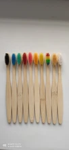 Natural Bamboo Toothbrush-Set Oral-Care Charcoal Whitening Soft-Bristle Teeth Dental