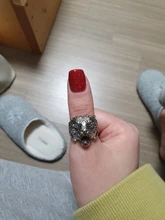 Punk personalidad de los hombres anillo de tigre de los hombres exquisita joyería de titanio anillo de acero (tamaño: 8-11)