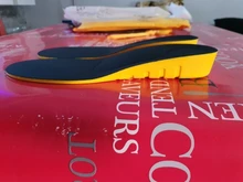 Aumento de la altura de plantillas para hombres/mujeres/2/3/5 cm invisiable soporte ortopédico con arco plantillas con absorción de impacto/azul/color negro