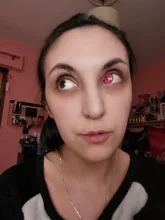 2 unids/par Rosa lentes accesorios de anime de lentes de contacto de Color lentes de Color ojo póngase en contacto con Lenases Yealry UYAAI Anime cosplay