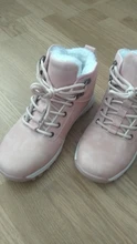 Ladies Shoes Snow-Boot Platform Wedges Lace-Up TUINANLE Warm Pink Winter Women Rubber