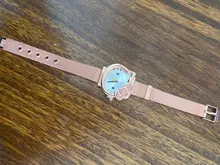 UTHAI CQ20-reloj de cuarzo con correa de acero para niños y mujeres, relojes de pulsera coloridos con dibujos animados de calidad