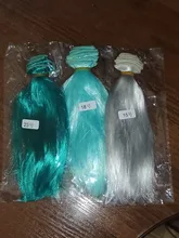 1 pieces15cm 20cm 25cm Mohair como Peluca de pelo recto para BJD SD/leche de seda suave