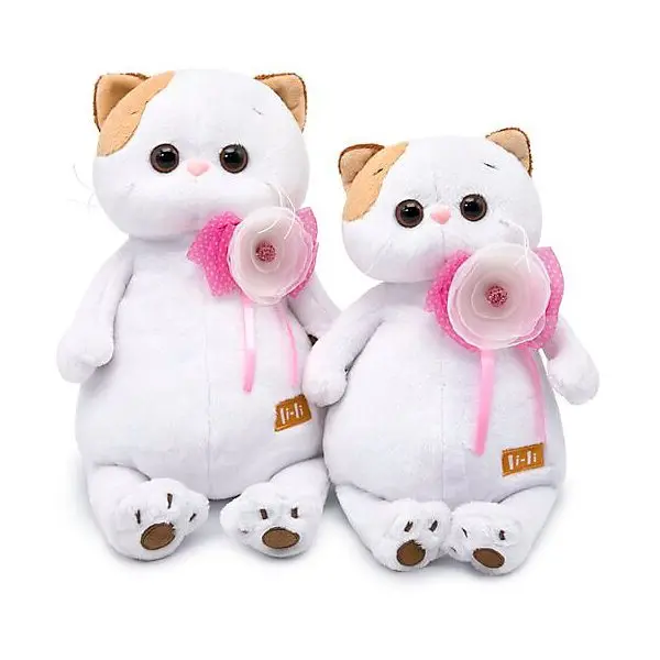 Мягкая игрушка Budi Basa Кошечка Ли-Ли с цветком, 24 см