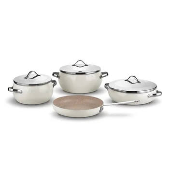 

Cookware Set 4 piece Granite Stew Pot Made in Turkey
