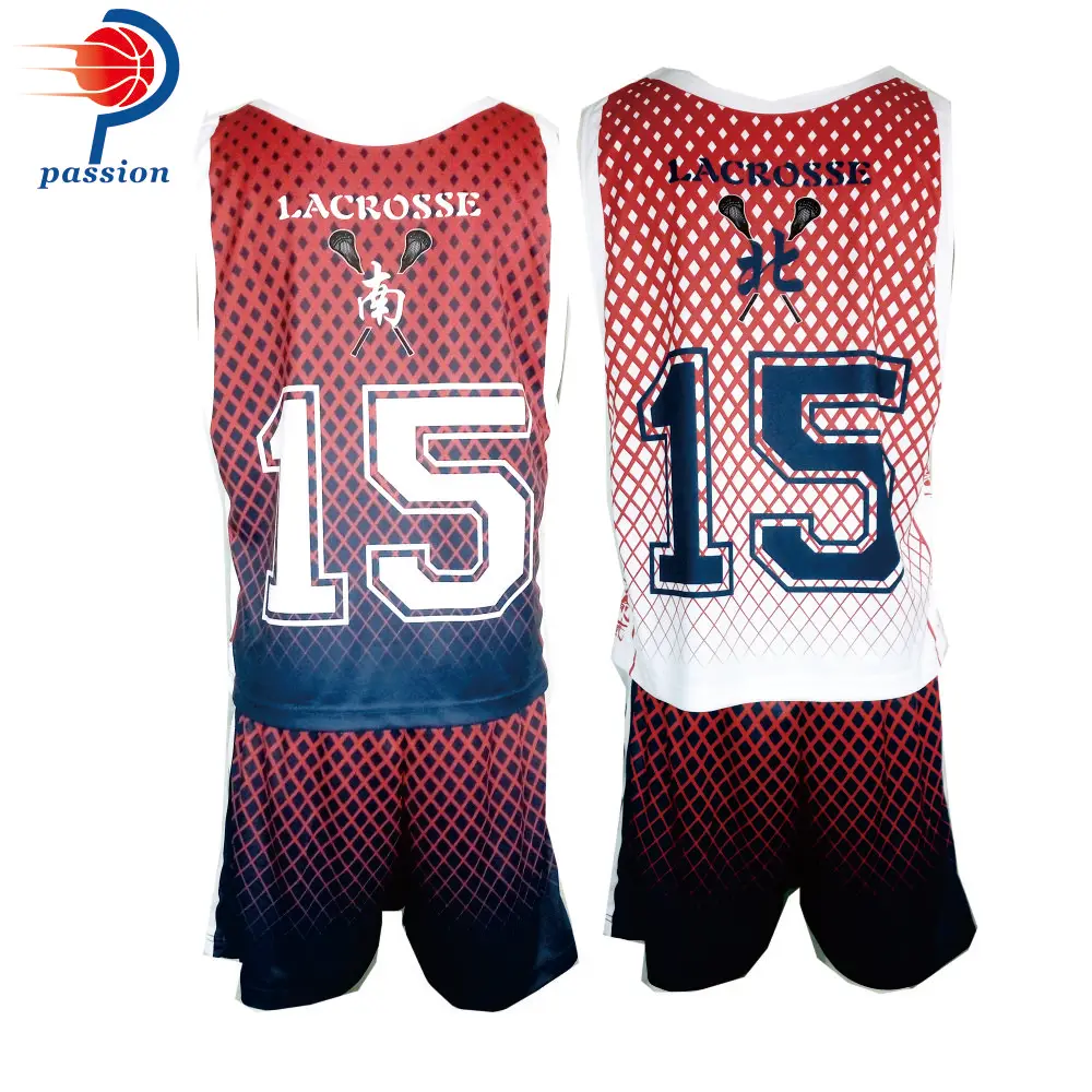 High quality sublimation women lacrosse reversibles lacrosse pinnies