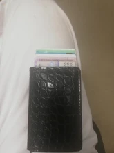 Cartera pequeña de aluminio para hombre y mujer, tarjetero inteligente, tarjetero Rfid, 2021