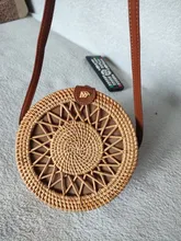 Beach Handbags Rattan-Bag Crossbody-Bags Messenger Woven Round Small Summer Hollow