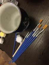 Juego de 6/10 Uds. De pinceles para pintar acuarela, pluma de pintura Gouache, mango de madera de nailon, juego de pinceles de pintura, suministros de arte para dibujar