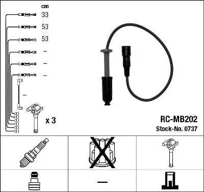 Комплект проводов MКПП 003225 АКПП 047395 MB W124 3.2 M104.994|Мотоциклетный стартер| |