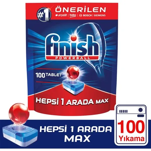Finish All In One 100 Tablet Dishwasher Detergent Dishwasher Machine Polisher Dishwashing Detergent
