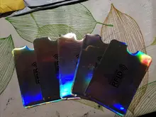 Anti Rfid de aluminio para hombre, billetera con bloqueo de lector, tarjetero para tarjetas bancarias, Banco de identificación, funda protectora de Metal para tarjetas de crédito, NFC, 6x9cm