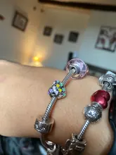 Original Bracelet Bangle Beads-Fit Diy Charms Heart-Charm 925-Sterling-Silver Jewelry Making