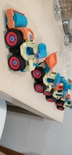 Tuerca de desmontaje de carga de camión de ingeniería, excavadora, tornillo para niños, herramienta creativa, juguetes educativos, modelo de coche