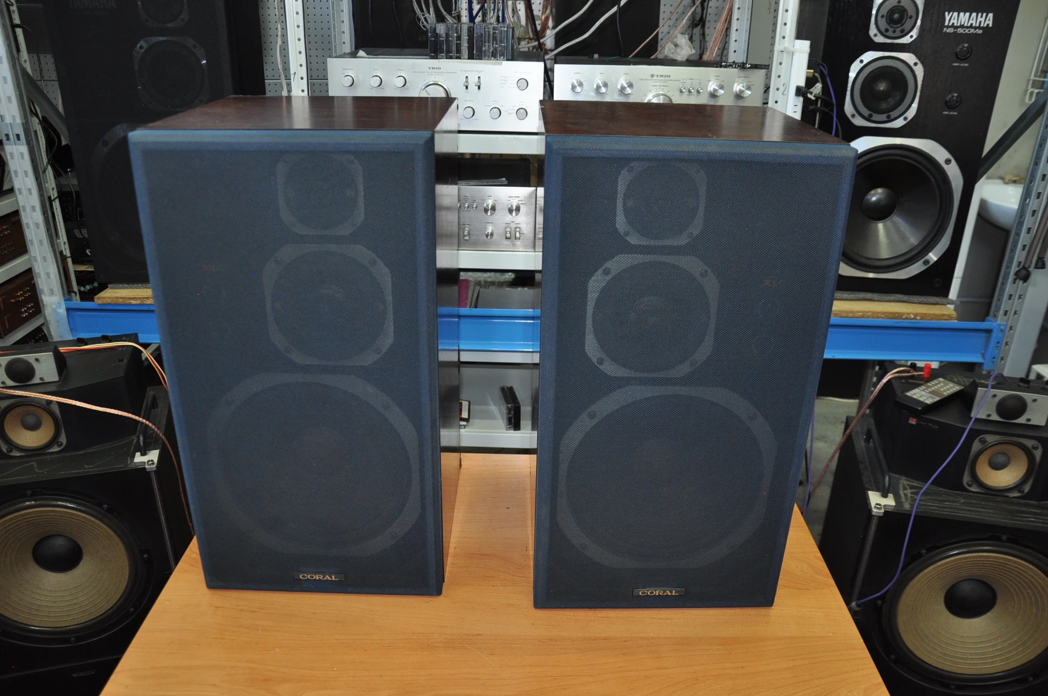 Coral X-V five (5) a pair of used speakers made in Japan