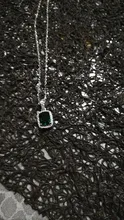Pendant Necklace Jewelry Birthstone Wong Emerald Classic White Gold 100%925-Sterling-Silver