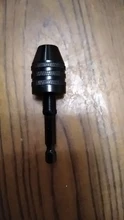 1pc 6.35mm Quick Change Keyless Drill Bit Chuck Hex Shank Adapter Converter Tool
