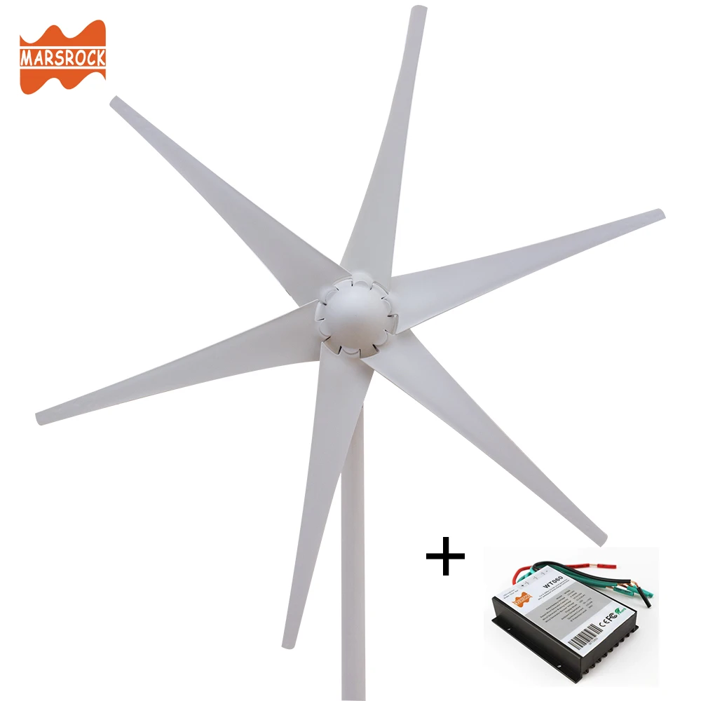 AC12V/24 V Красочный ветряной генератор небольшой Small для дома или лодки использование с бесплатным 600W ветровой контроллер