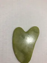 Verde Natural Jade Guasha Desguace de Gua masajeador Sha cara Meridian desguace placa pieza masaje brazo masaje herramienta