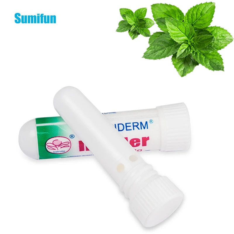 Sumifun 2 шт. контейнеры для носовых ингаляторов ринит мята носовые Эфирное Масла