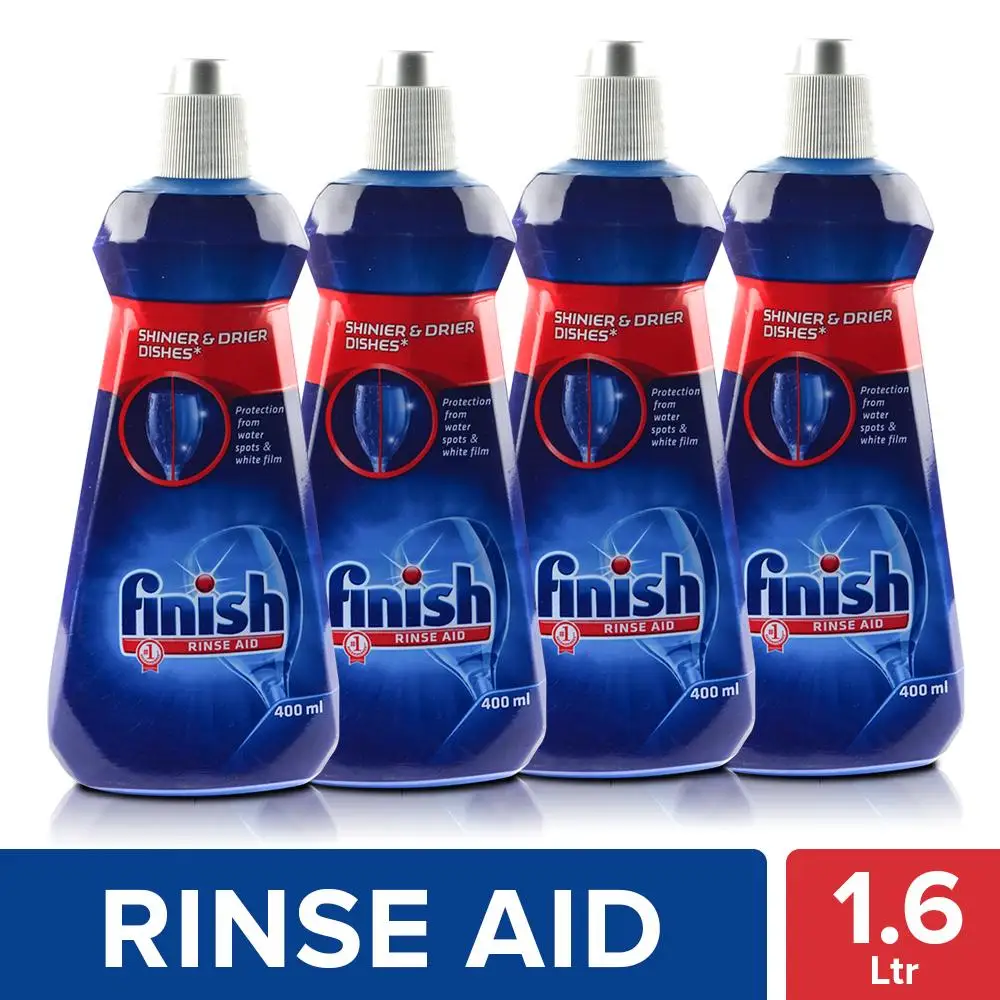 

4 x Finish Rinse Aid for Shinier and Drier Dishes 400 Ml FREE SHIPPPING