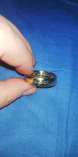 Anillos de acero inoxidable para hombre y mujer, anillo de titanio