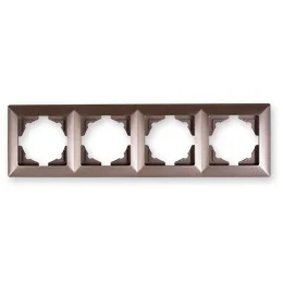 

PnpnElectrıc Gns Visage Ambiance Metallic Mocha Quad Frame 4 Gang Frame