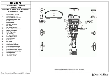 

Interior lining for Volvo Cross Country 2001-2004. Set L1879.
