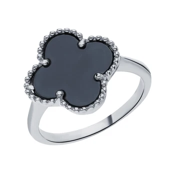 

Silver ring with ceramic sunlight sample 925