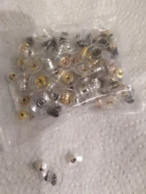 Lote de pendientes de goma para hacer joyas, 100 unidades