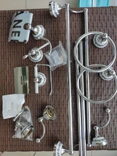 Towel-Rack Toilet-Brush-Holder Bathroom-Accessories-Set Ceramic Stainless-Steel Wall-Mounted